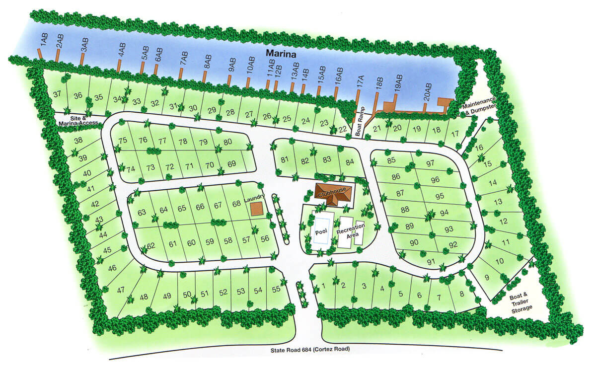 Holiday Cove RV Resort Map